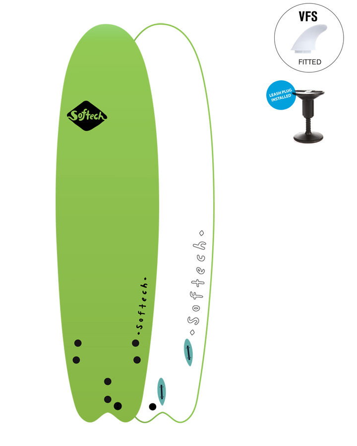 Buy Green Softech 6’6 Learner SoftTop Surfboards Boardcave Australia