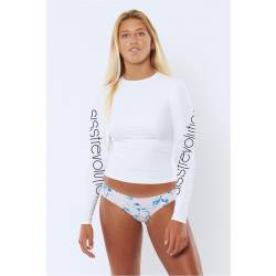 Surf City Knit Rashguard - White