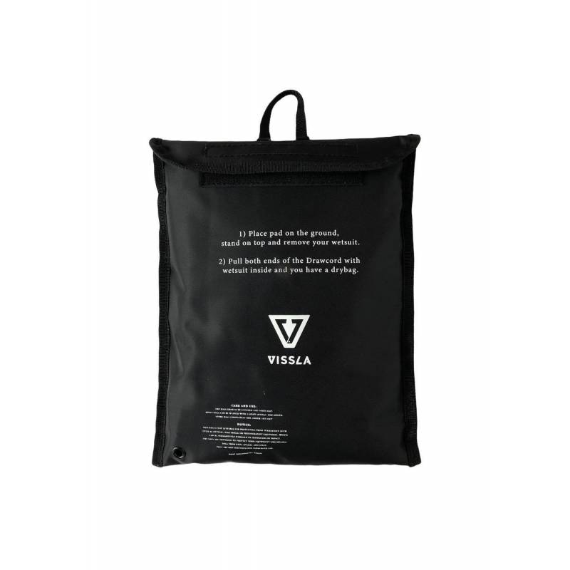 Vissla Changing Pad - Black - package directions