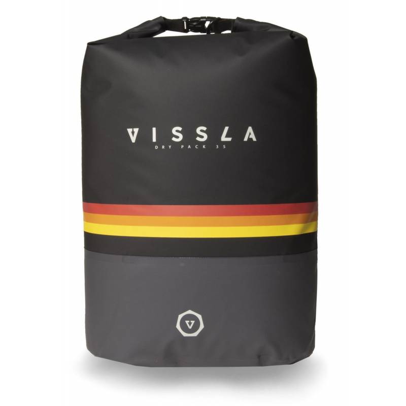 Vissla 7 Seas 35L Dry Backpack - Black 3 front