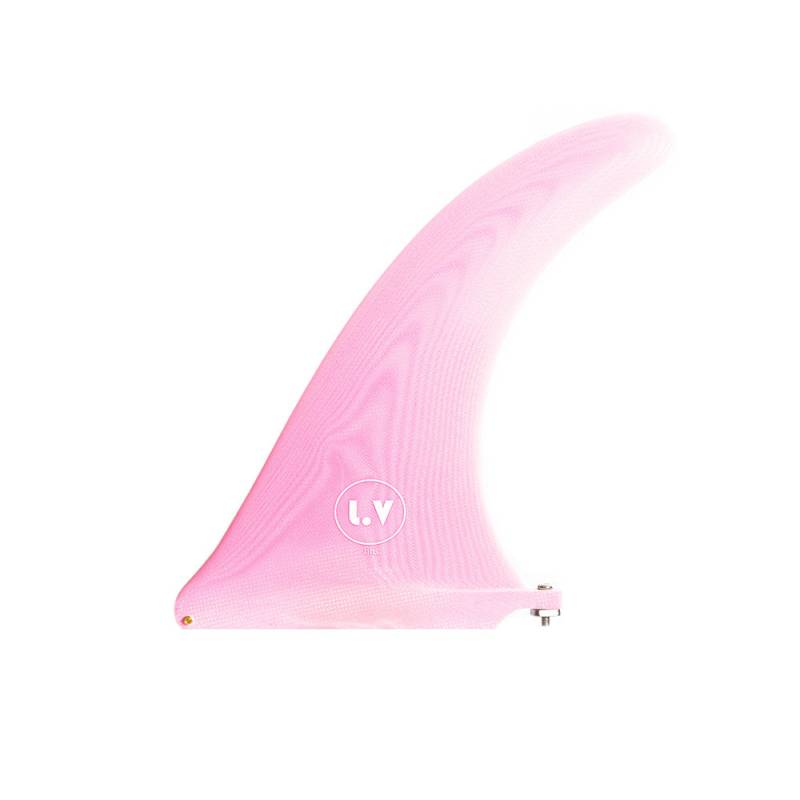 LVfins LB Classic Raked 8" Single Fin - Pink