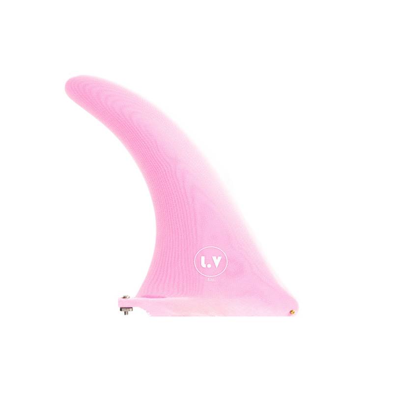 LVfins LB Classic Raked 9" Single Fin - Pink