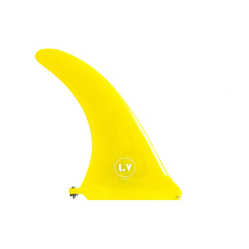 LVfins LB Classic Raked 8" Single Fin - Yellow