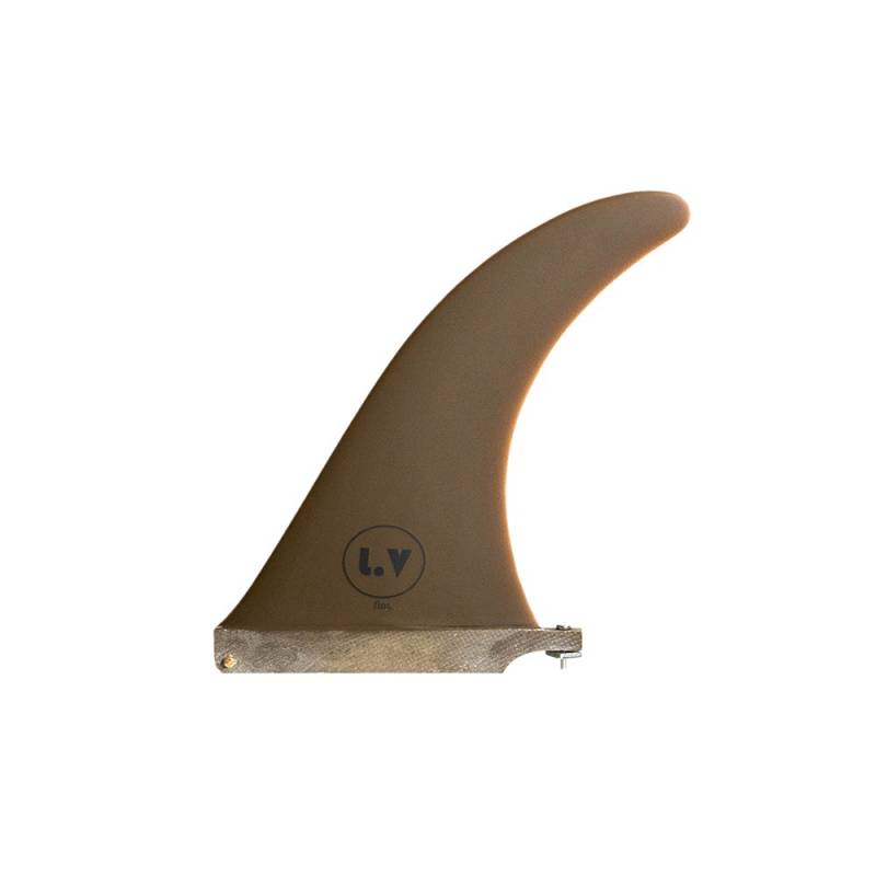 LVfins LB Classic Raked 8" Single Fin - Brown
