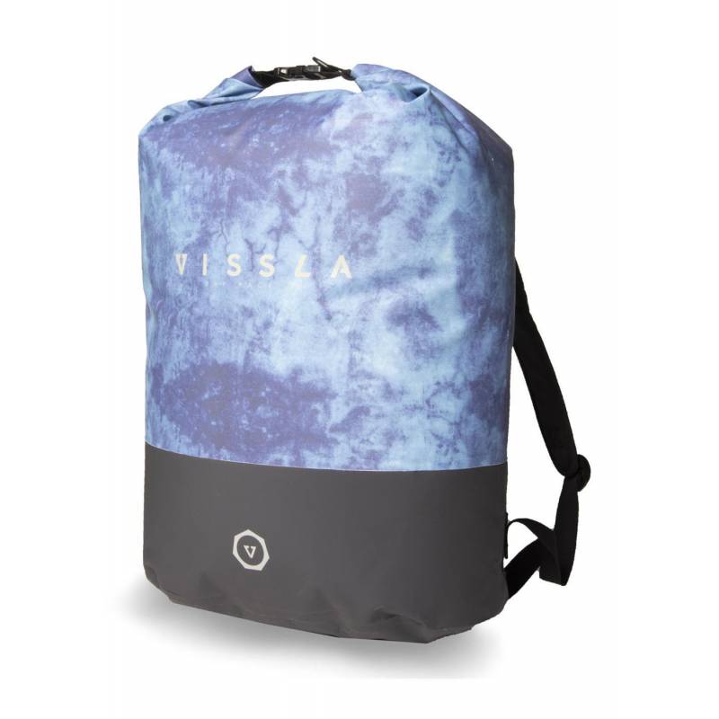 Vissla 7 Seas 35L Dry Backpack - Blue Tie Dye side