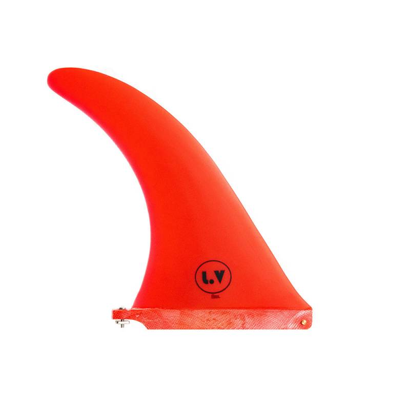 LVfins LB Classic Raked 10" Single Fin - Red