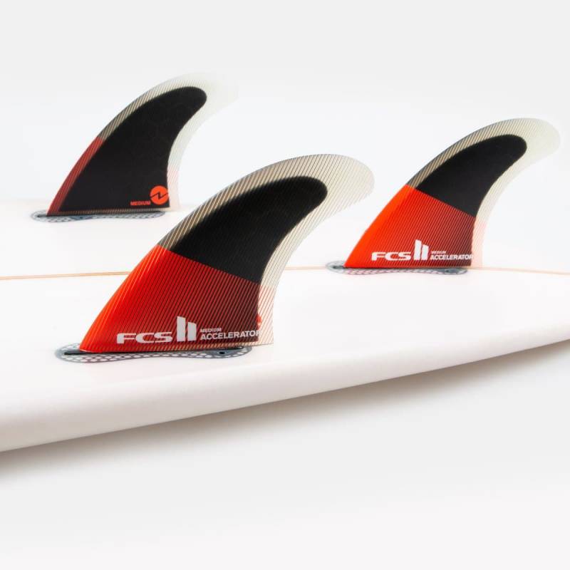 FCS II Accelerator PC Tri surfboard fin set