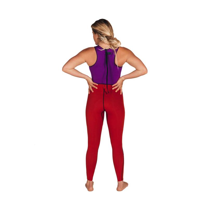 Atmosea Long Jane Wetsuit - Purple/Red back