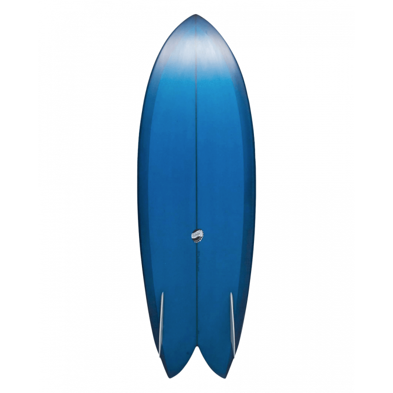 Thomas Fish Surfboard bottom - blue