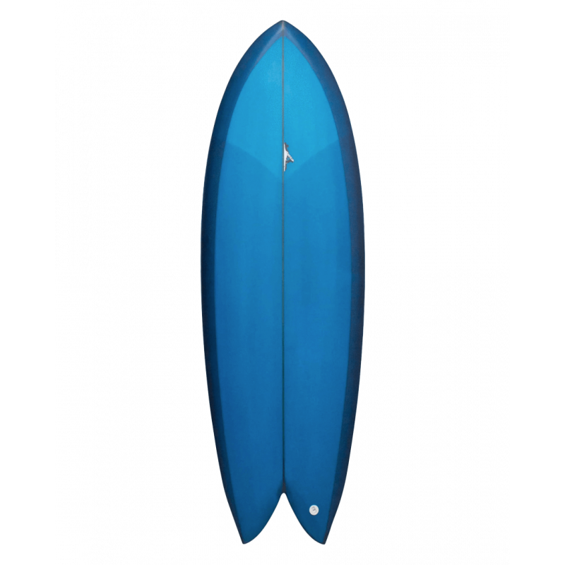 Thomas Fish Surfboard - deck - blue