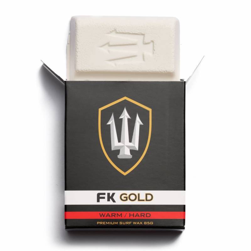 FK Gold - Warm Surfboard Wax box with wax stick
