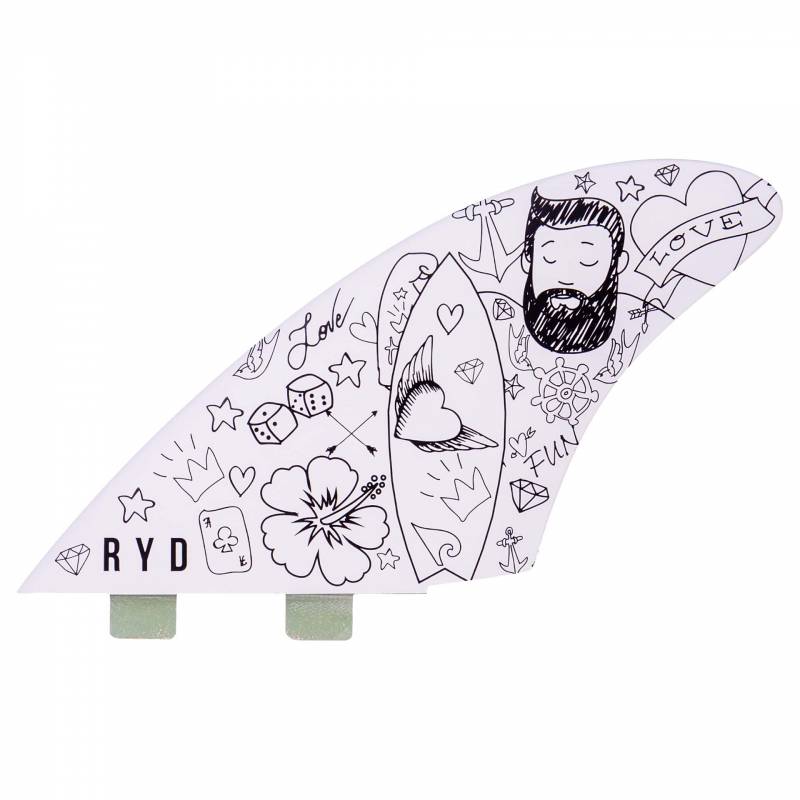 RYD Hank Dude Art Twins - FCS surfboard fins