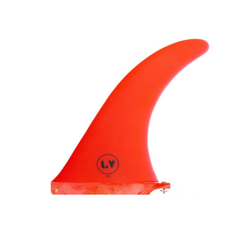 LV Fins LB Classic Raked 10" Single Fin - Red