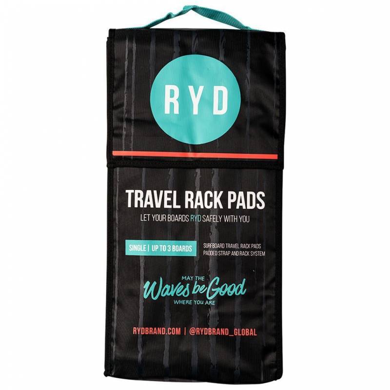 RYD Single Surfboard Padded Travel Racks - package