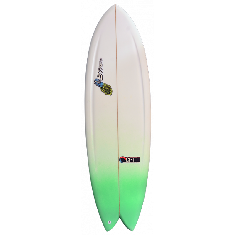 Stretch Quad Fish Surfboard deck