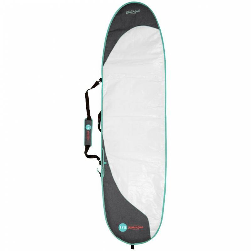 RYD Layback Simple Day Use Bag - White/Aqua - Front