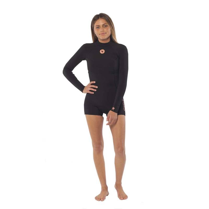 Sisstrevolution Summer Seas 2/2 Longsleeve Sprint Suit Wetsuit - Black front