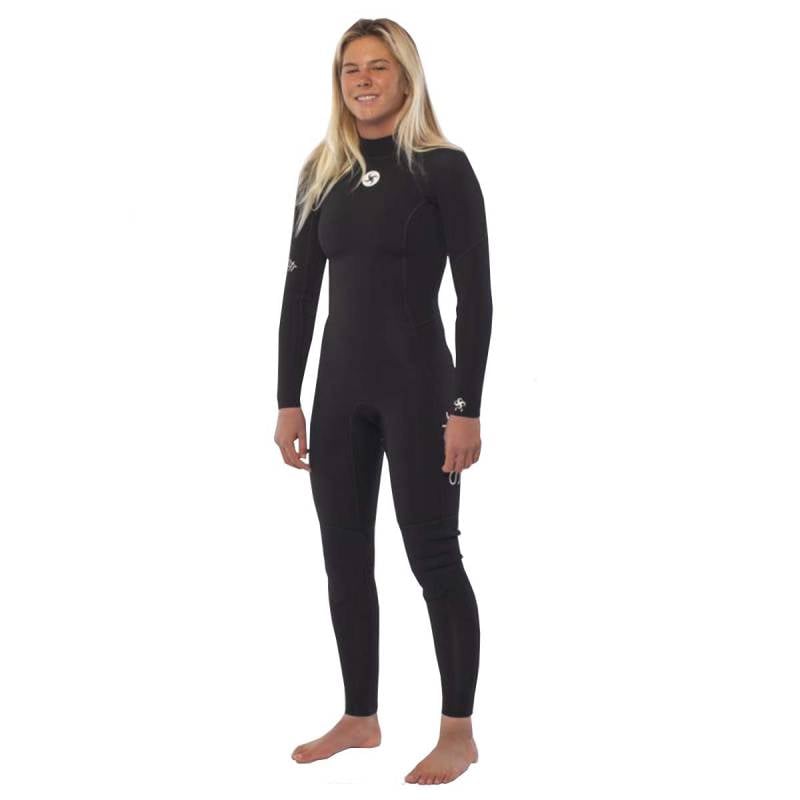 Sisstre Summer Seas Solid Back Zip Wetsuit - Solid Black