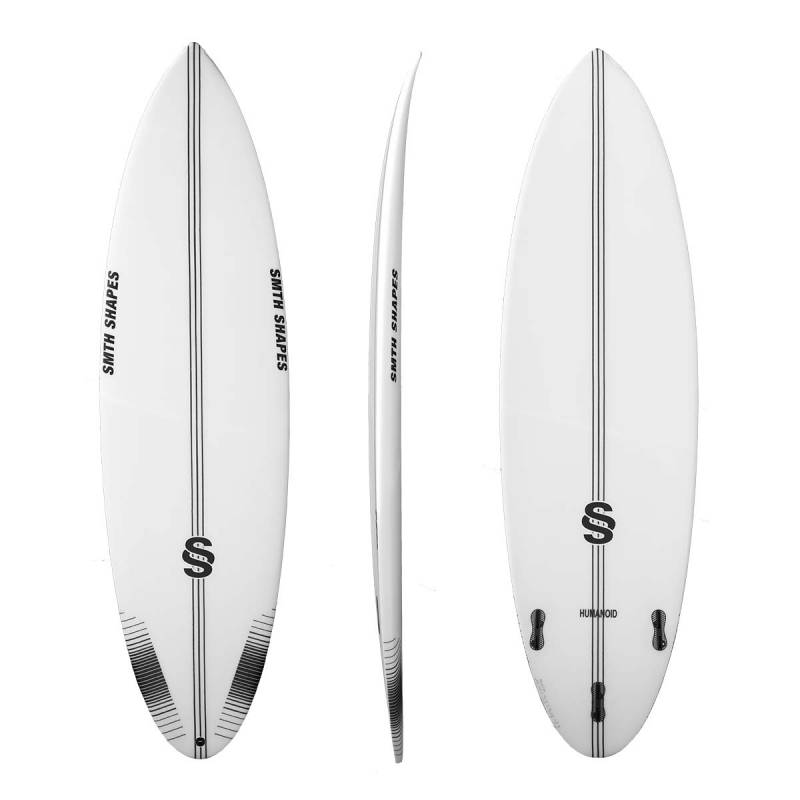 SMTH Shapes Humanoid Surfboard - deck rail bottom