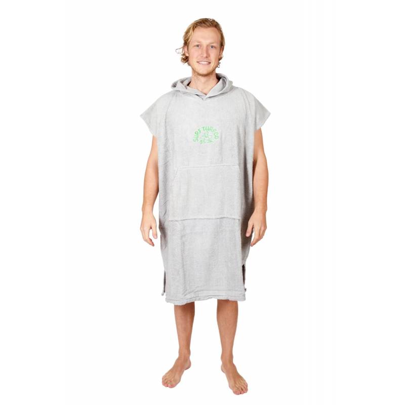 Surf Turf Towel Poncho - Grey