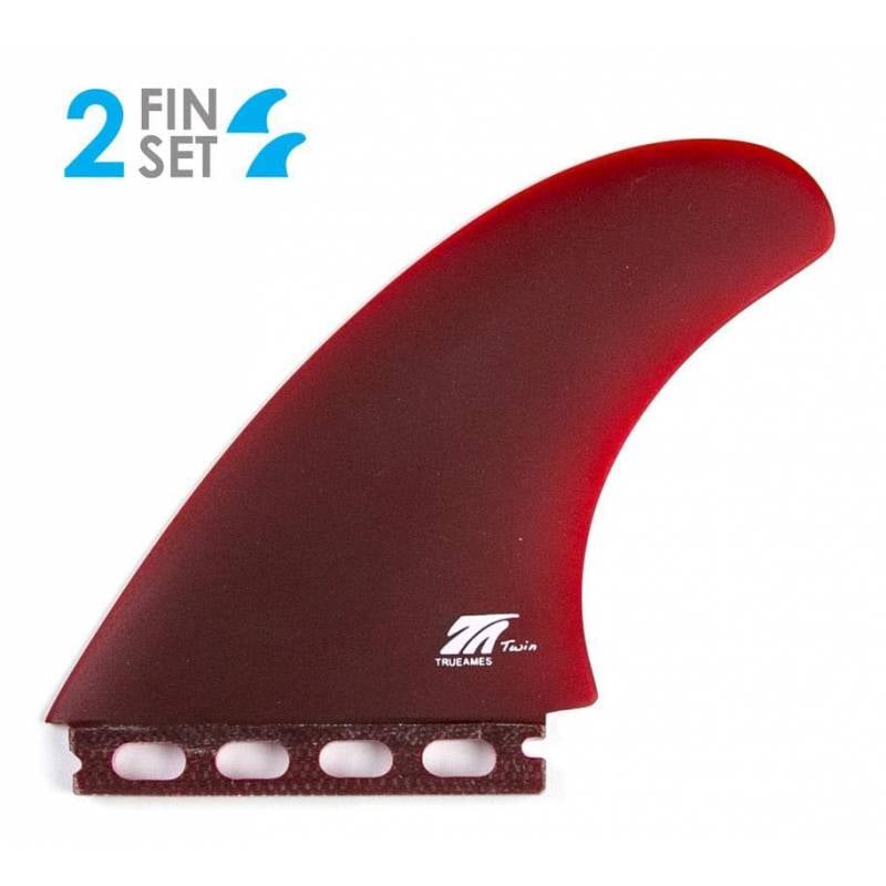 True Ames TA Twin red Surfboard Fins (Futures)