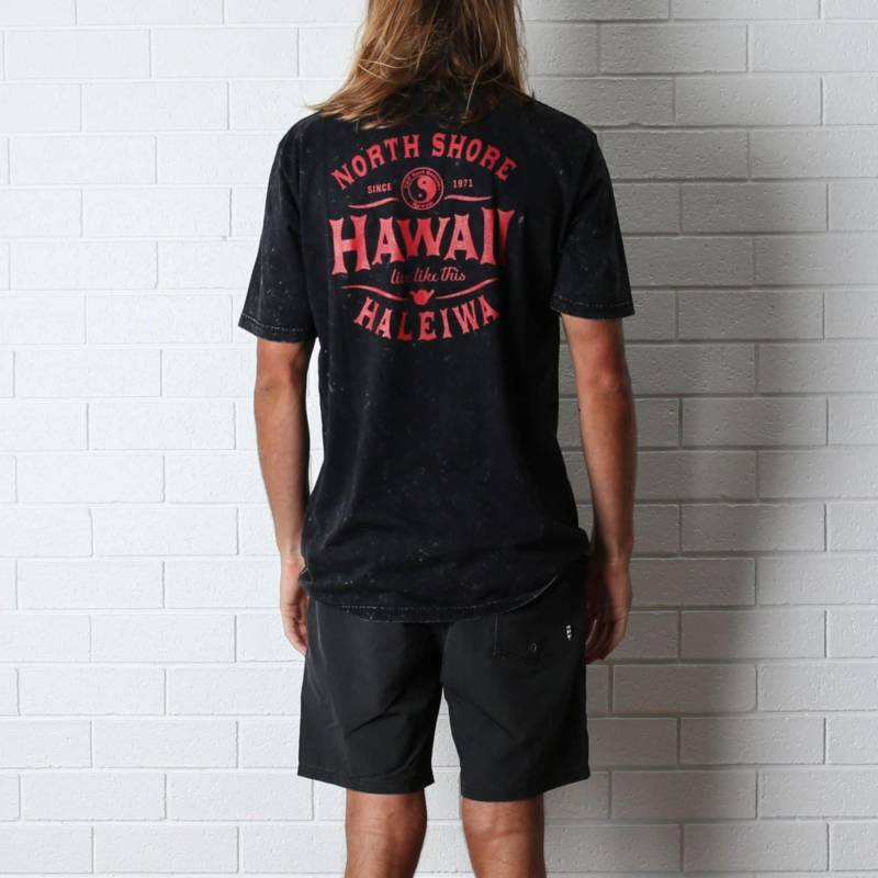 Town & Country North Shore Tee - Acid Black - Back