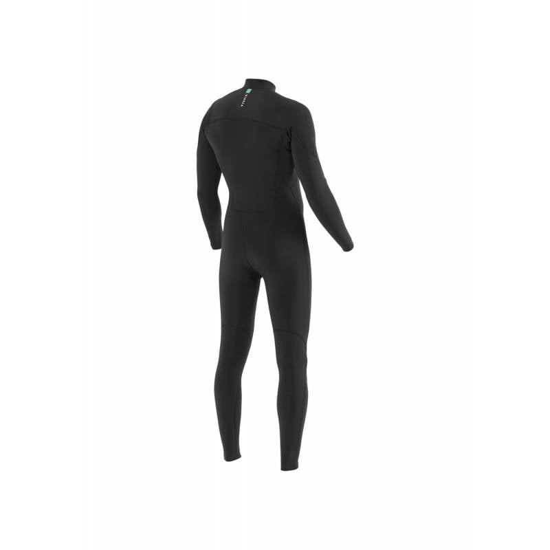 Vissla 7 Seas 3/2 Chest Zip Full Steamer Men's Wetsuit - Black - back