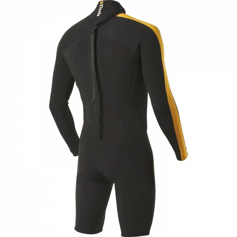 Vissla 7 Seas Gadoo 2/2 Men's Long Sleeve Spring Suit - Black - back