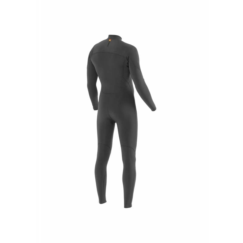 Vissla 7 Seas 4/3 Chest Zip Wetsuit - Charcoal back