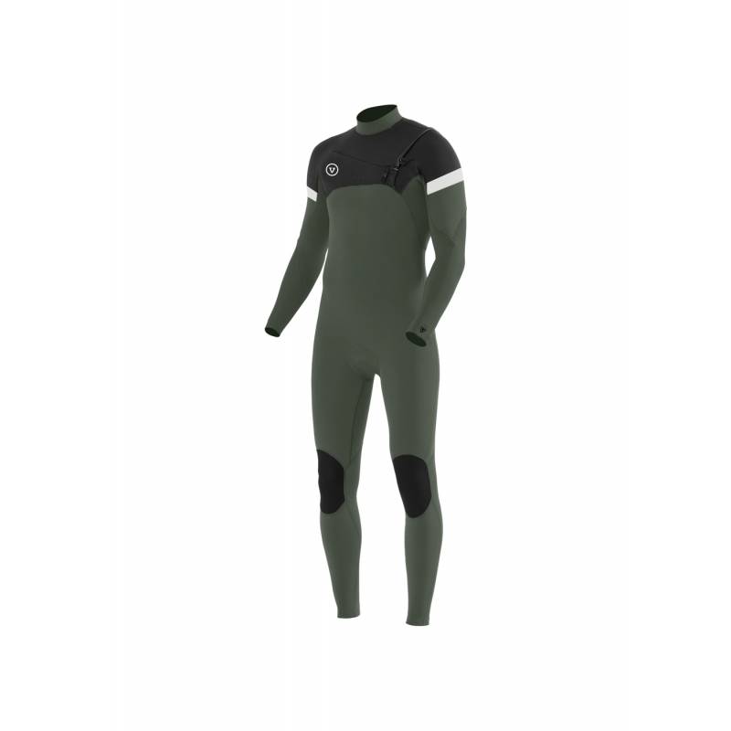 Vissla 7 Seas Raditude 3/2 Full Chest Zip Wetsuit - Evergreen