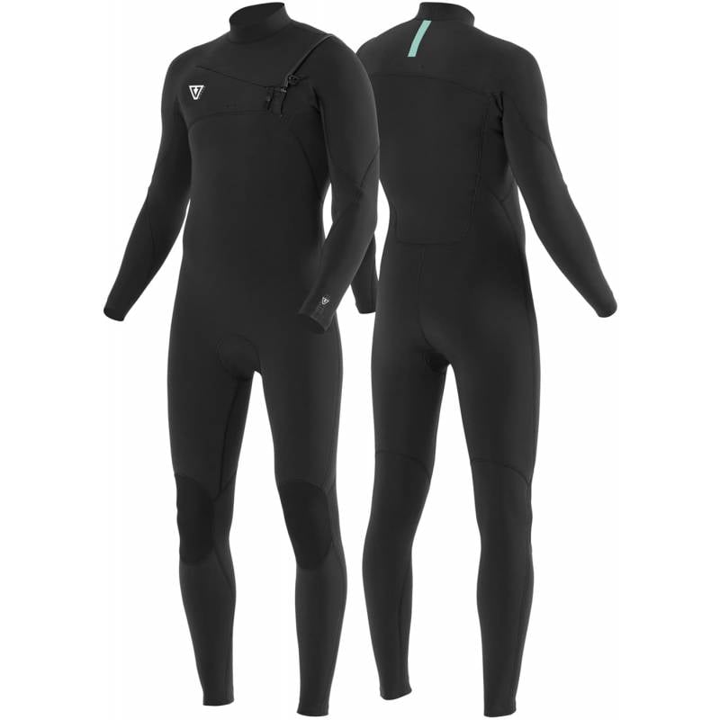Vissla 7 Seas Comp 3/2 Chest Zip Full Wetsuit - Black - exterior