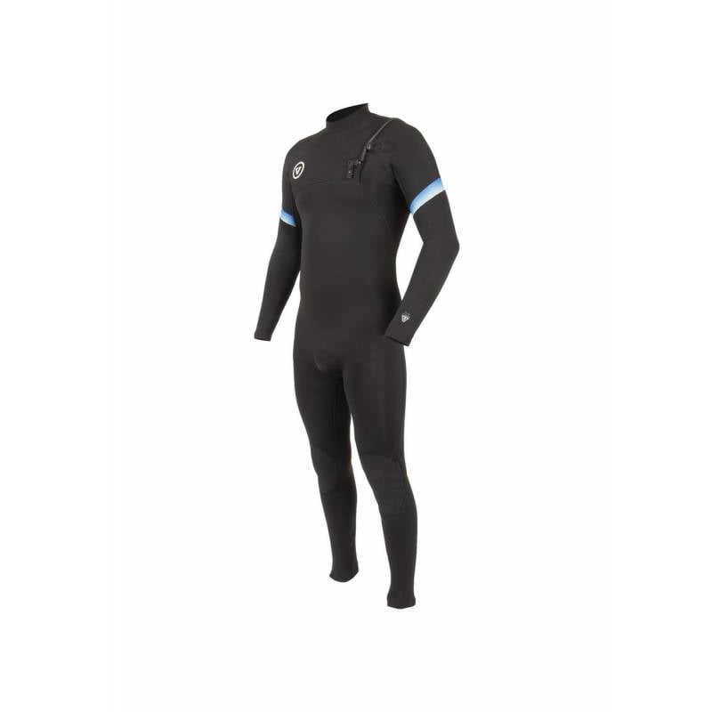 Vissla 7 Seas Raditude 3/2 Chest Zip Wetsuit - Black 2 front