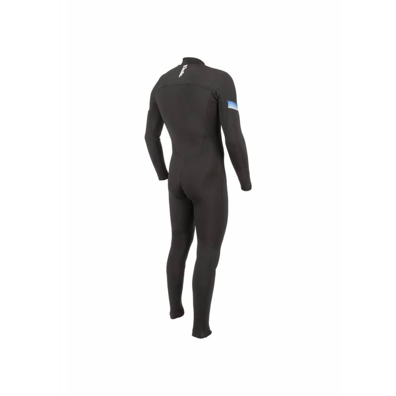 Vissla 7 Seas Raditude 4/3 Chest Zip Wetsuit - Black 2 back