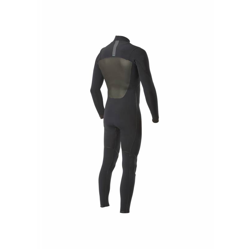 Vissla North Seas 4/3 Chest Zip Wetsuit - Black back