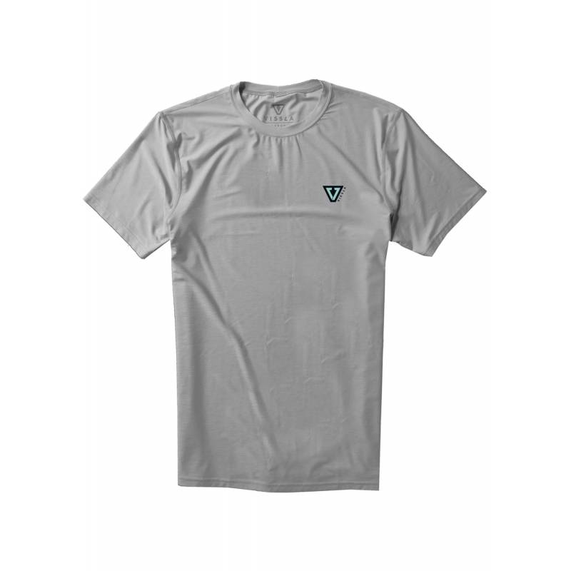 Vissla Twisted S/S - Grey Heather - Front