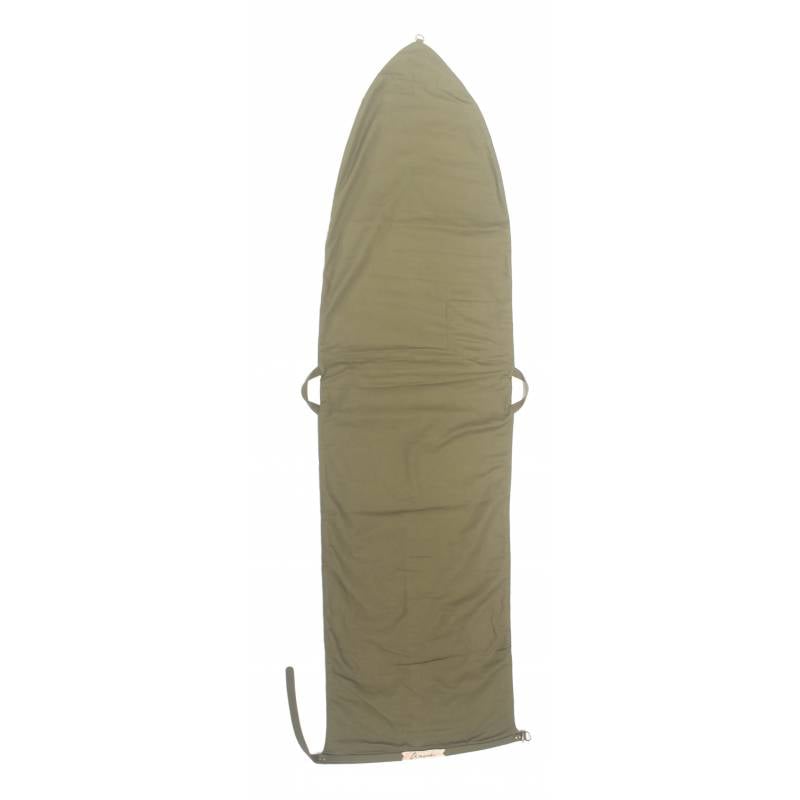 ROLL-BOTTOM CANVAS SURFBOARD COVER - OLIVE