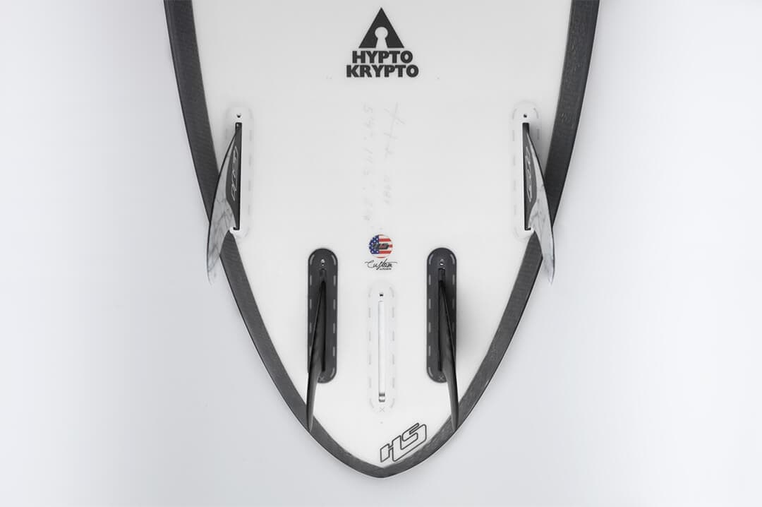 Hypto Krypto 5 fin surfboard tail